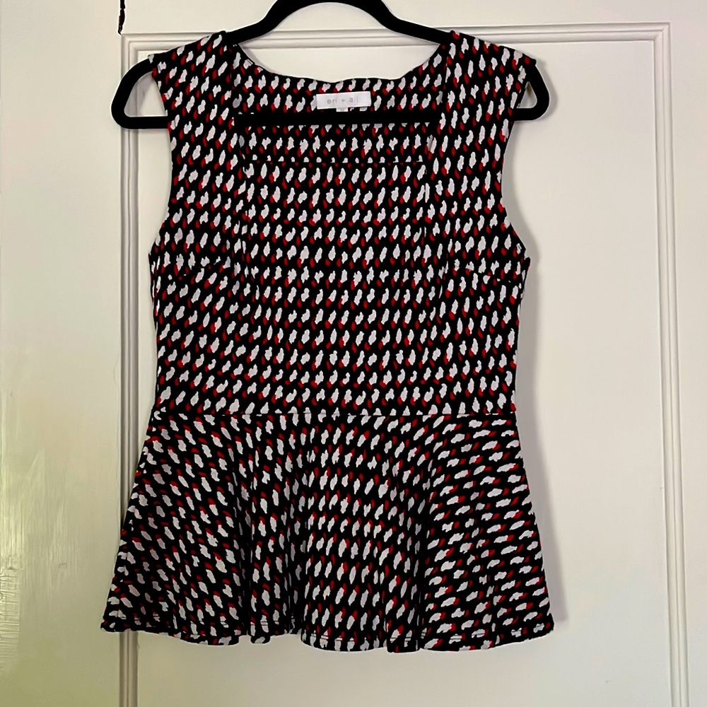 Peplum top from Anthropologie